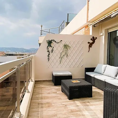 Spacieux 3 Chambres, Vue Mer, Park, Terrasse Lejlighed Antibes